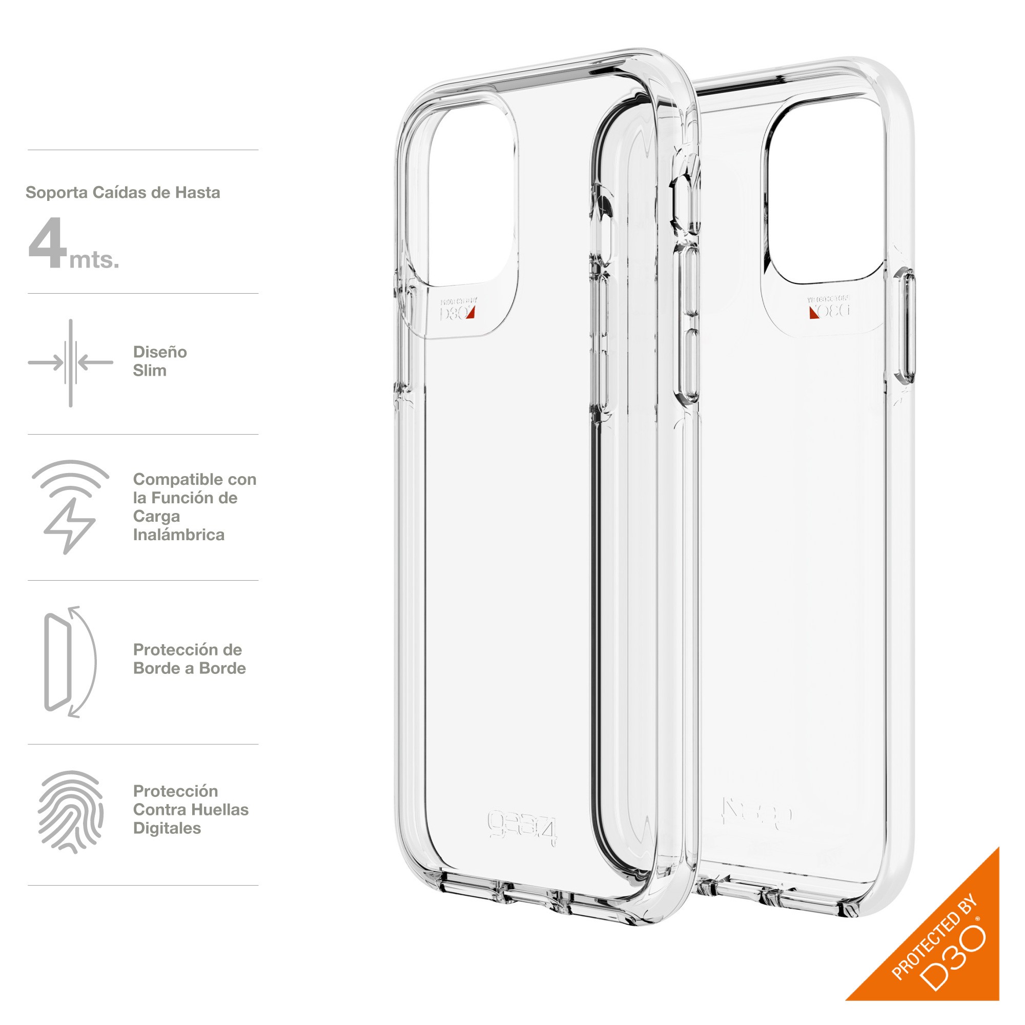GEAR4 COVER PARA IPHONE 11 PRO TRANSPARENTE