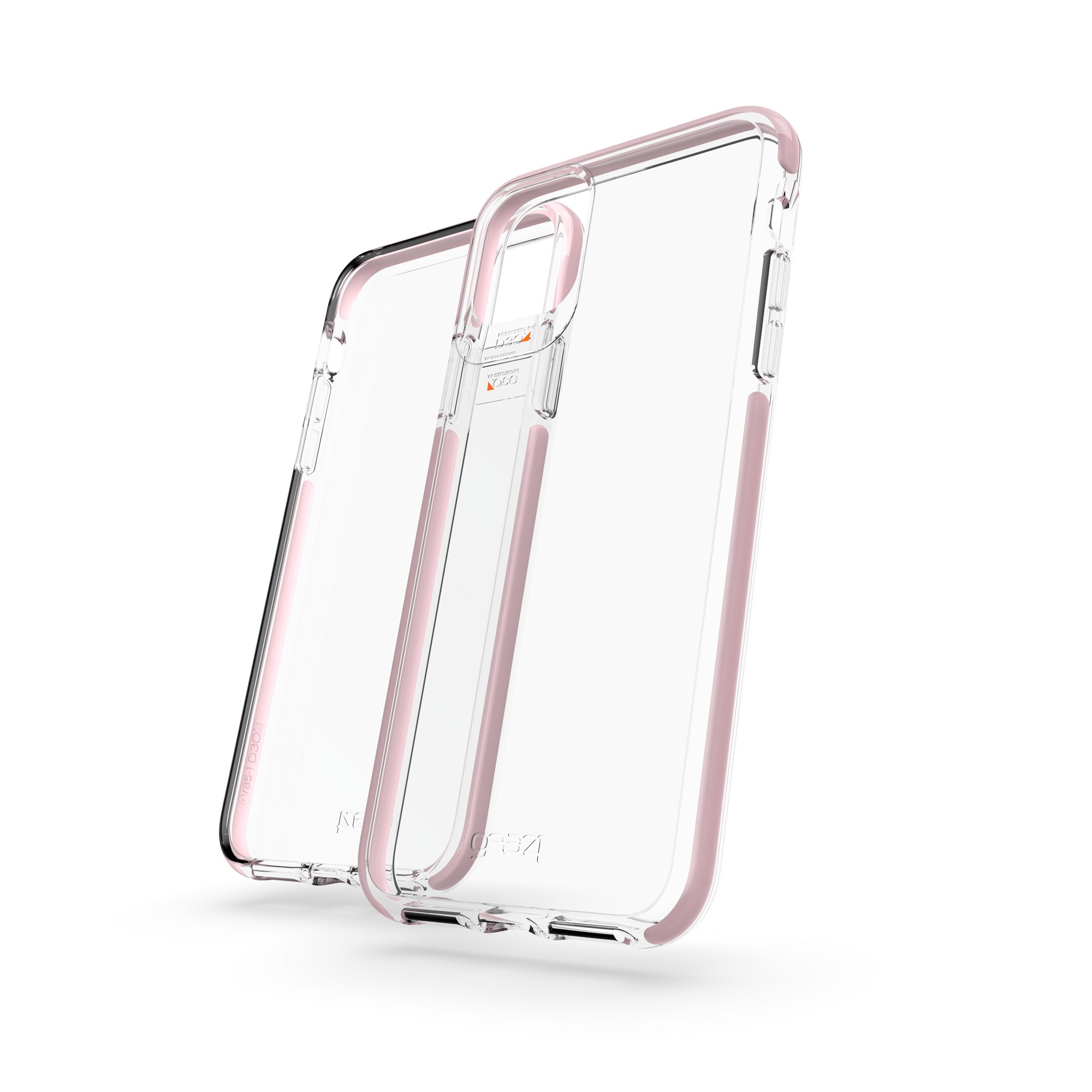 GEAR4 COVER PARA IPHONE 11 PRO MAX TRANSPARENTE Y ROSA