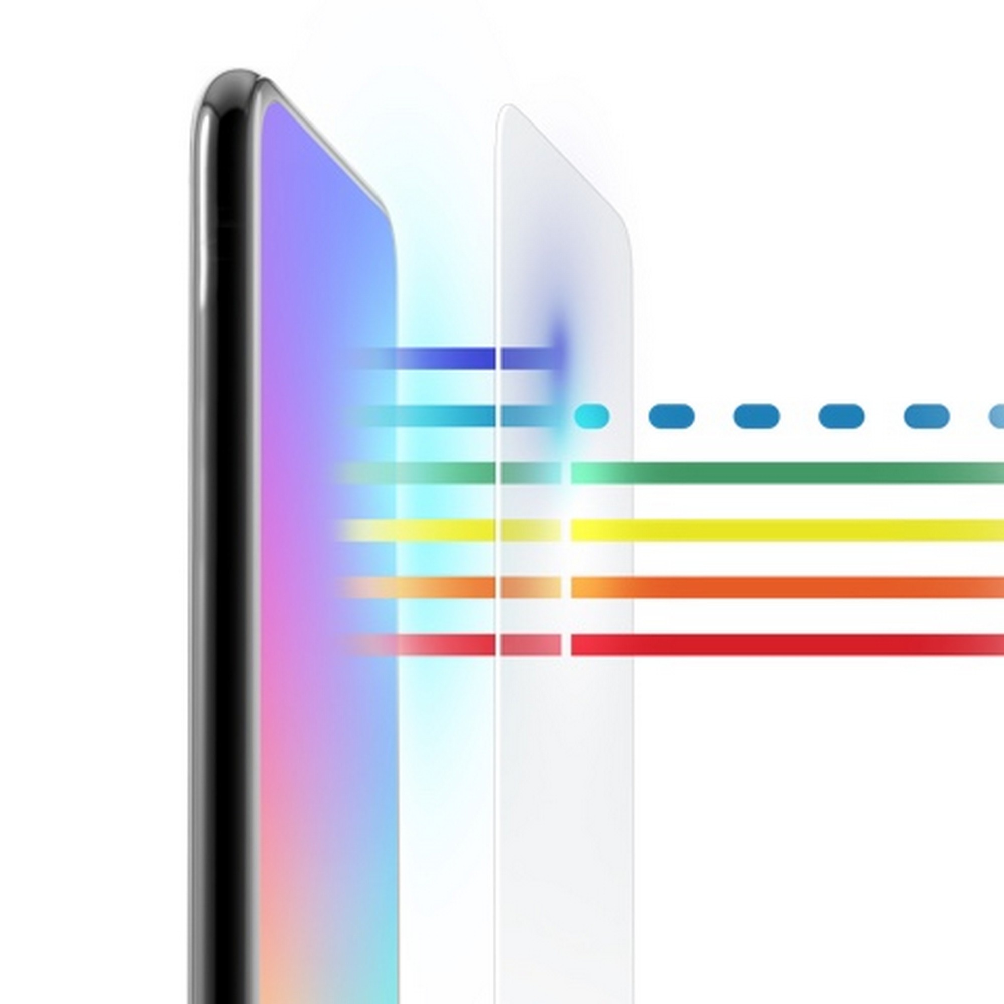 Vidrio Templado InvisibleShield Glass+ VisionGuard para iPhoneX/Xs - Clear