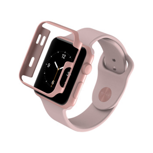 Protector de Pantalla InvisibleShield Bumper Luxe para Apple Watch Series 1, 2 y 3 (42mm) - Rose Gold