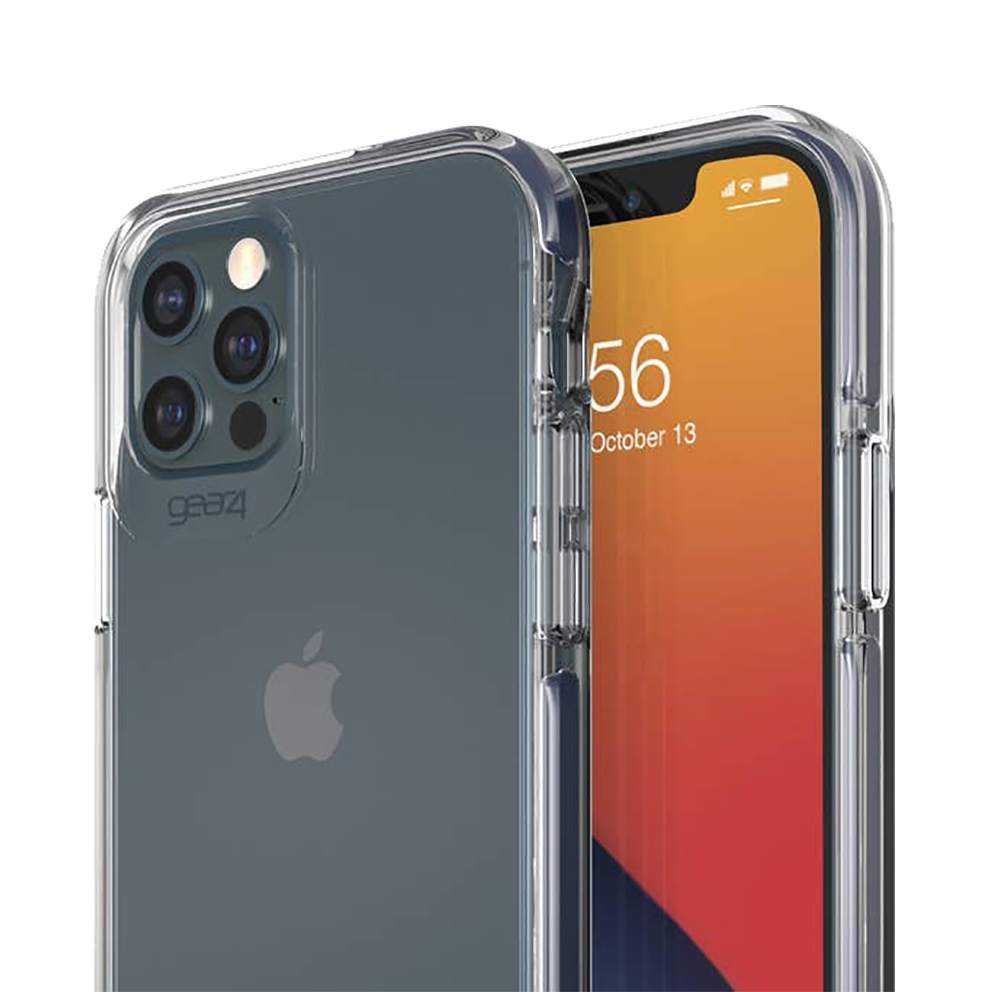 GEAR4 COVER PARA IPHONE 12 MINI TRANSPARENTE Y NEGRO