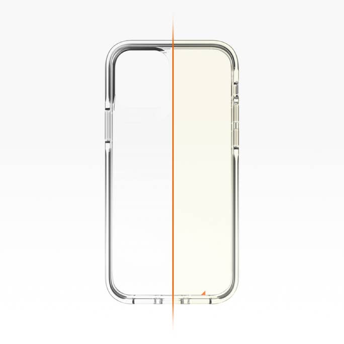 GEAR4 COVER PARA IPHONE 12 MINI TRANSPARENTE Y NEGRO