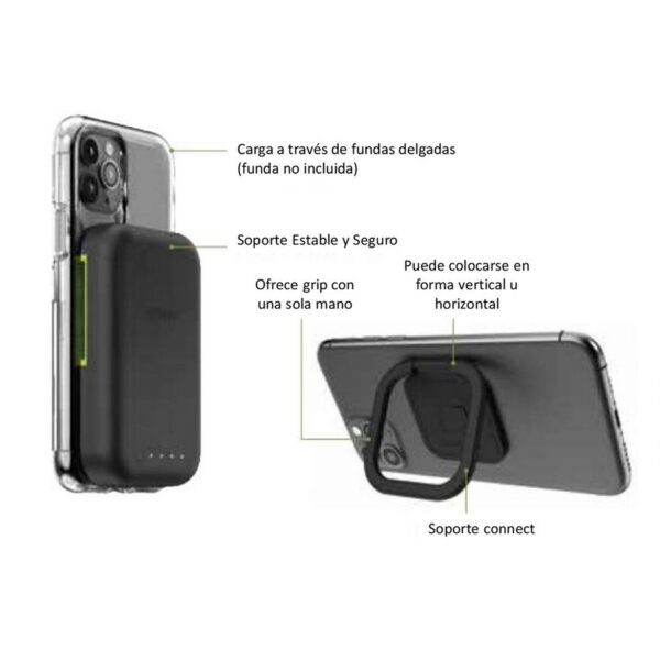 MOPHIE JUICE PACK CARGADOR PORTATIL CON CARGA INALAMBRICA 5000MAH