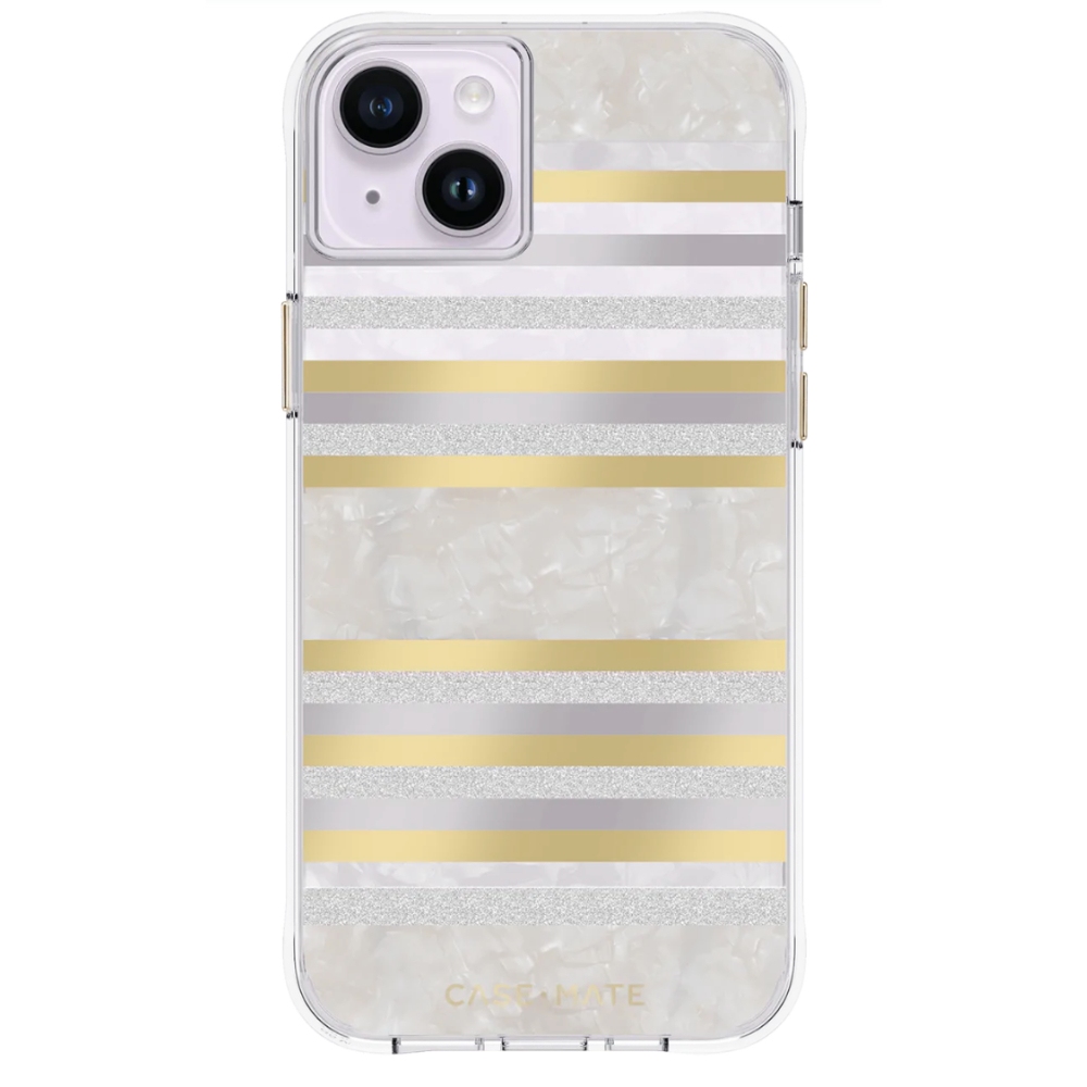 Cover iPhone 14 Pearl Stripes
