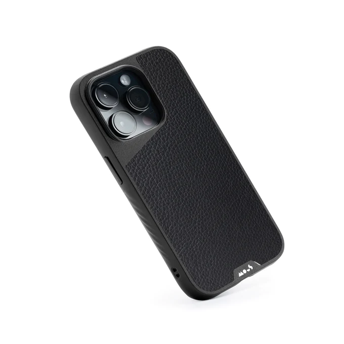 Cover iPhone 14 Black Leather