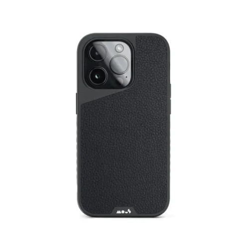 Cover iPhone 14 Black Leather