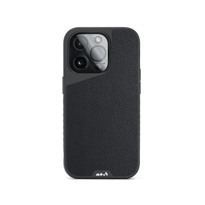 Cover iPhone 14 Black Leather