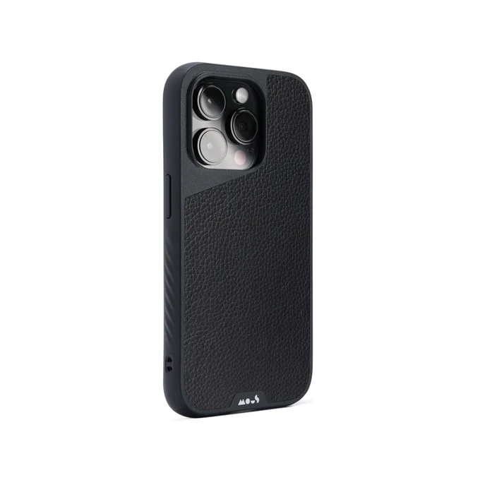 Cover iPhone 14 Black Leather