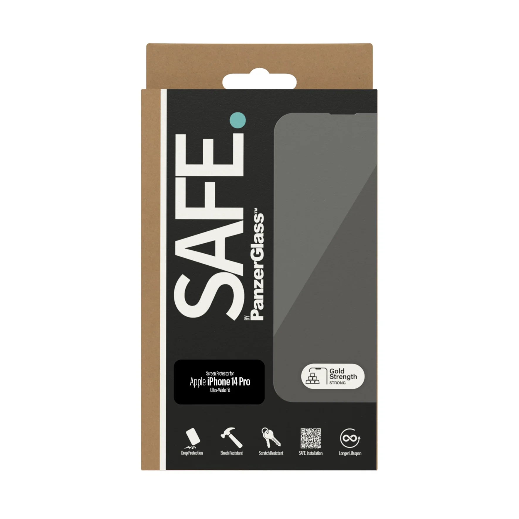 SAFE. by PanzerGlass, Protector de pantalla para Apple iPhone 14 Pro | Ultra-Wide Fit